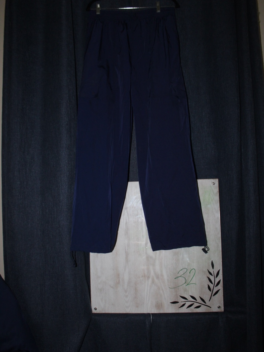 PINK Victoria's Secret Navy Wide-Leg Track Pants